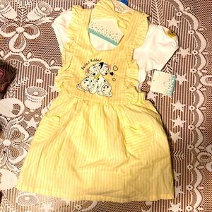Disney Dalmatians dress w/ white onesie.